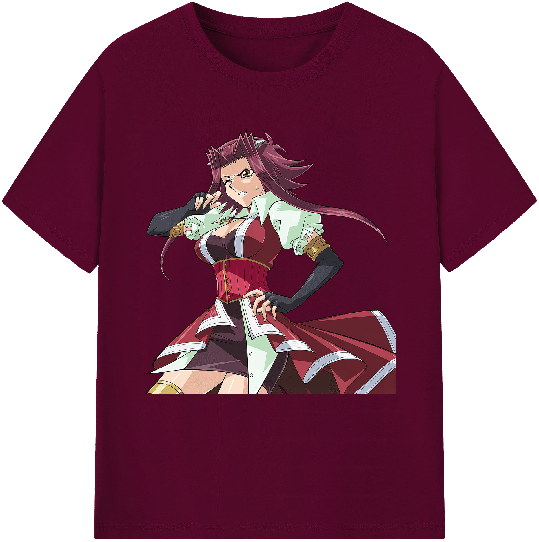 （画像用） 遊☆戯☆王 Yu-Gi-Oh! レディースカジュアルプリントTシャツ（綿100％）